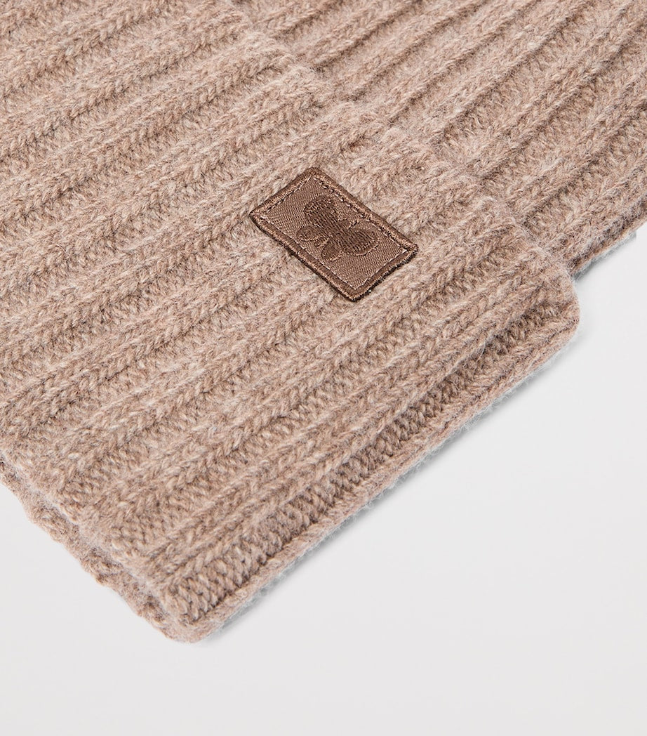 Weekend Max Mara virgin wool beanie with embroidered logo, UK version