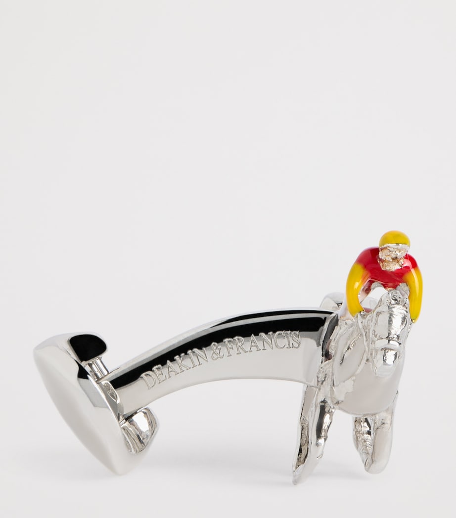 Deakin & Francis horse and jockey cufflinks, imported from the UK