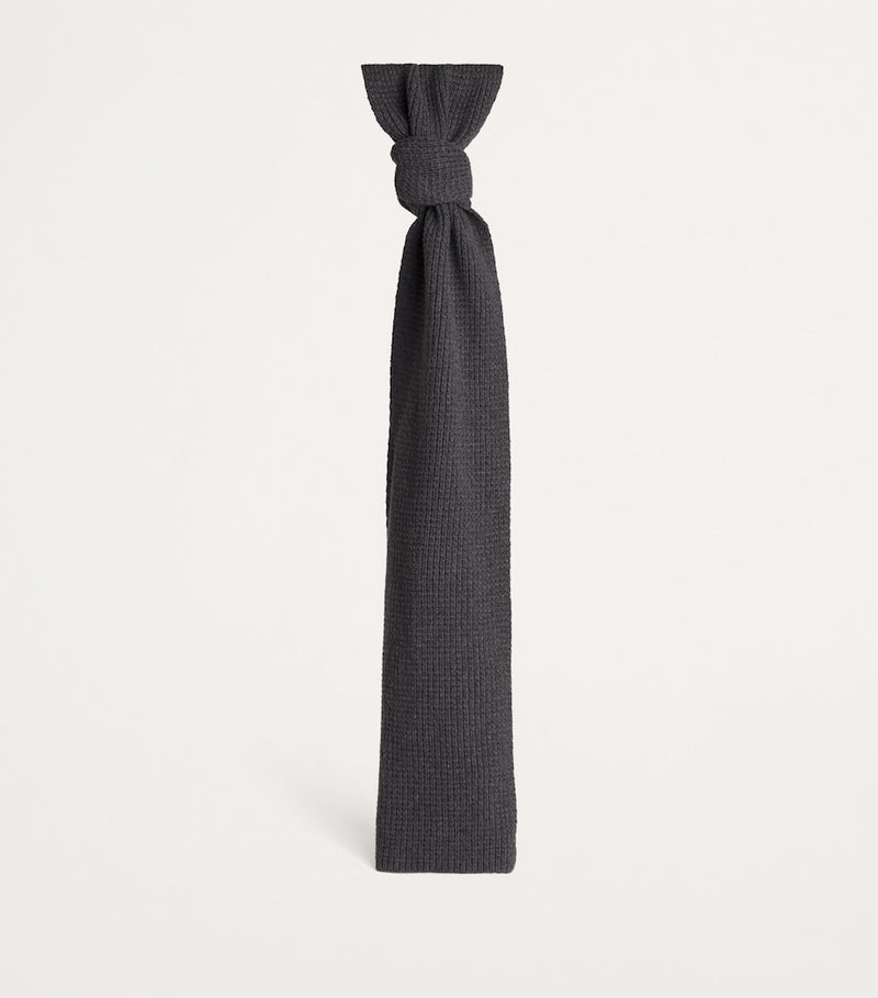 Sunspel wool-cashmere waffle scarf 180cm, UK version