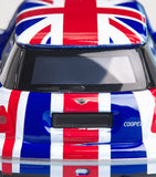Harrods Union Jack Mini Cooper model car, UK version