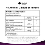 New Leaf sea moss gummies burdock root bladderwrack 60 count (British brand)