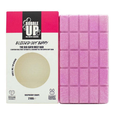 Superdrug Bubble Up Bath Oil Melt Soap Bar Raspberry & Grape 210g- Buy online at McGrocer