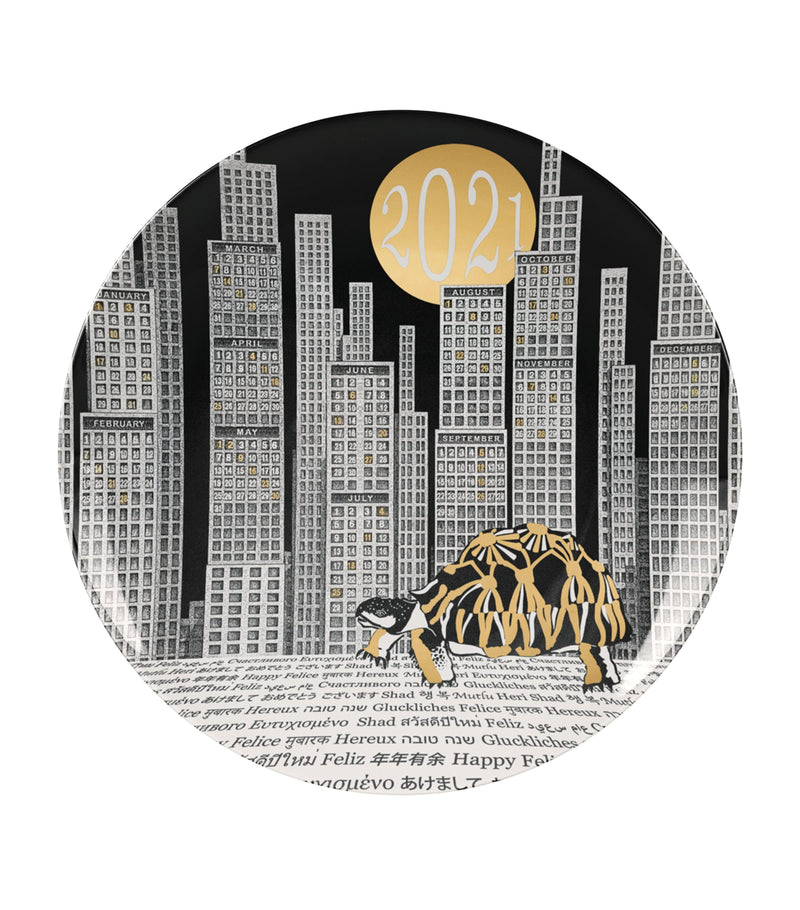 Fornasetti 2021 calendar wall plate - British product