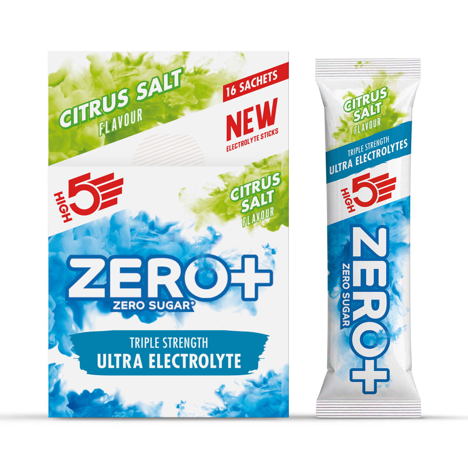 High5 Zero+ citrus electrolyte sachets 16 pack (British brand)