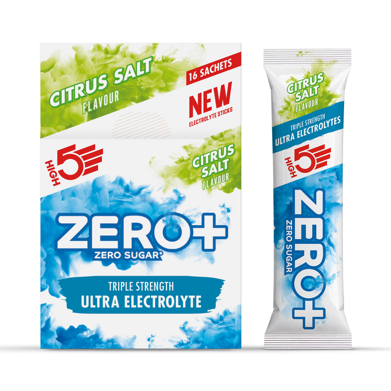 High5 Zero+ citrus electrolyte sachets 16 pack (British brand)