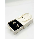 SVNX Pearl Diamante stud earrings gift boxed, imported from the UK