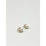 SVNX Pearl Diamante stud earrings gift boxed, imported from the UK