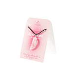 Myga Angel Wing Pendant in Rose Quartz (British brand)