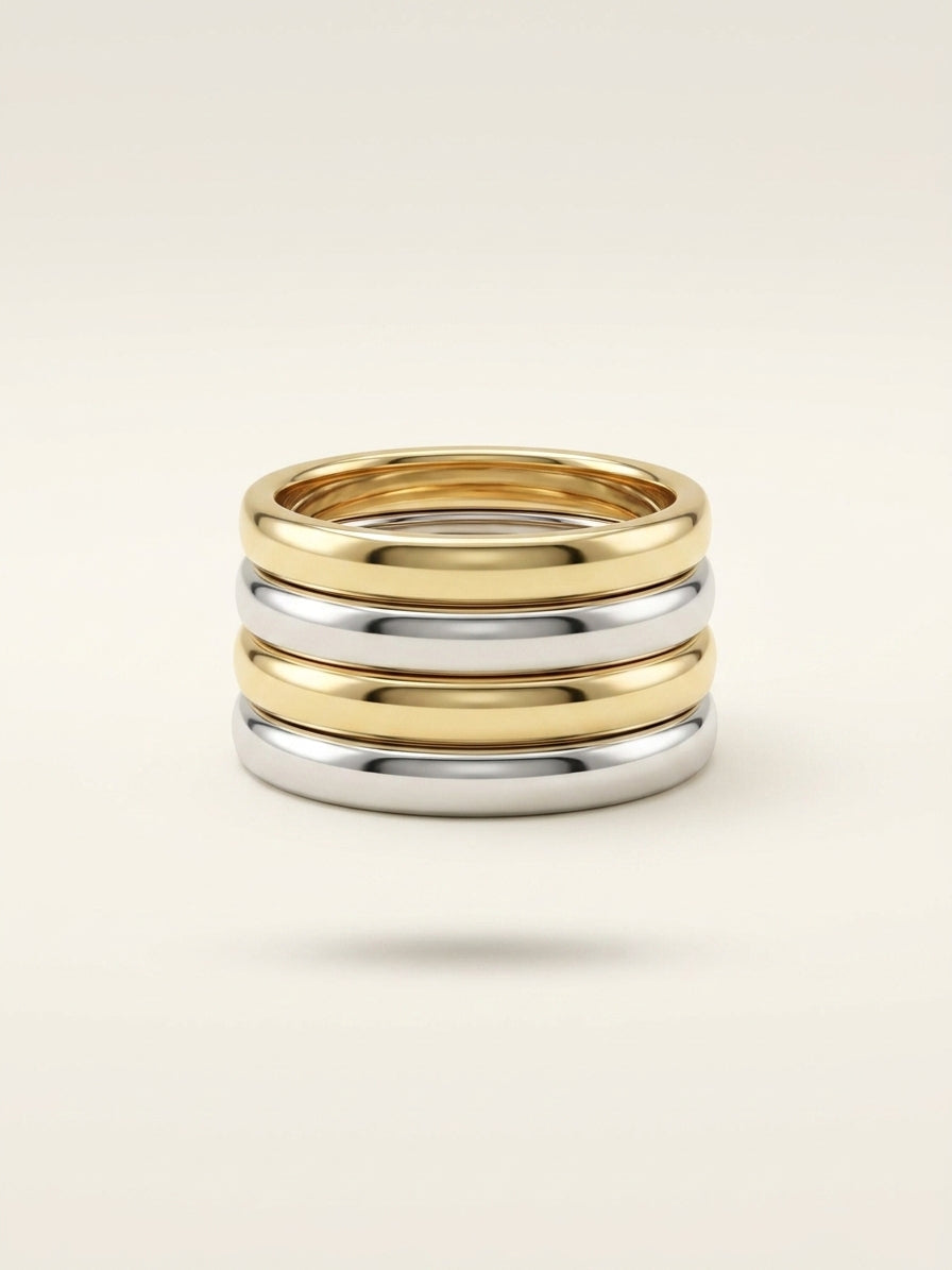Cartier Trinity ring in 18ct white, rose and yellow gold - British product