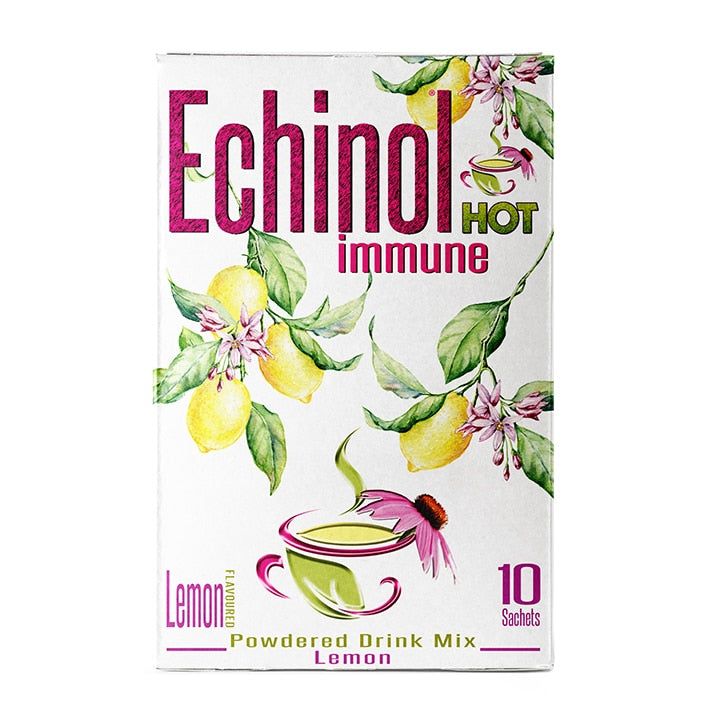 Echinol Hot Immune Powdered Drink Mix Lemon Flavoured 10 Sachets