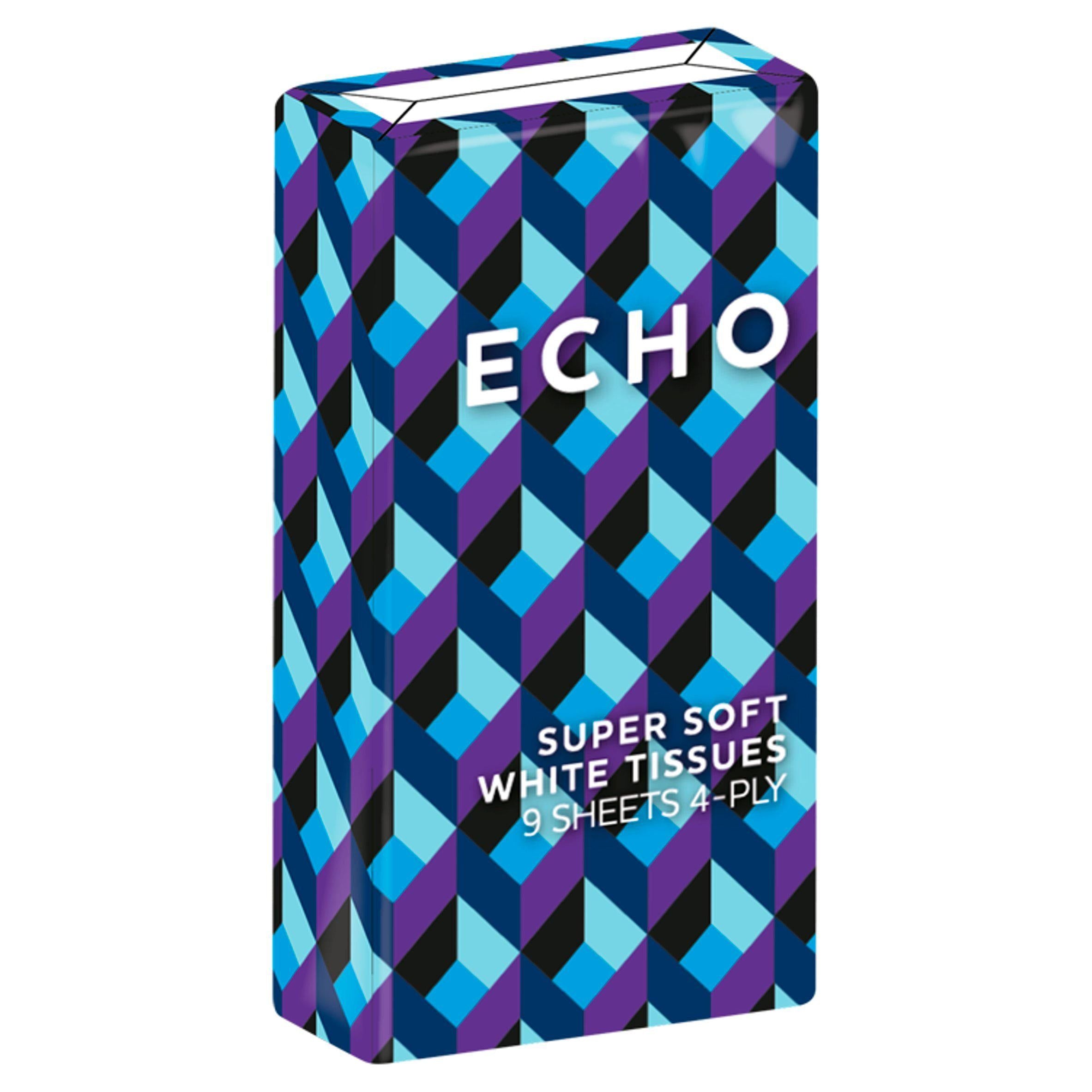 Echo Super Soft White Tissues 4-Ply Sheets x9