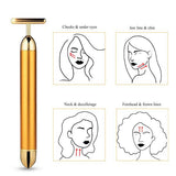Eclat Skin London 24k Gold Micro Pulse Facial Massager T-Bar