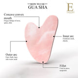 Eclat Skin London Rose Gua Sha - Pink