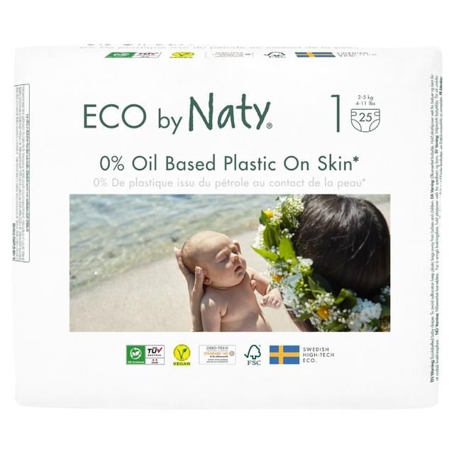 Eco by Naty Nappies Size 1   25 per pack