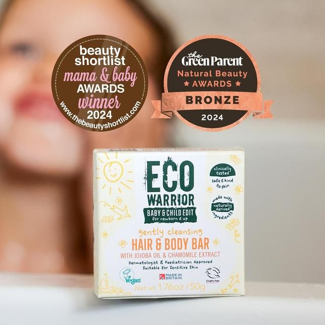 Eco Warrior Baby &amp;amp; Child Edit Gently Cleansing Hair &amp;amp; Body Bar   50g