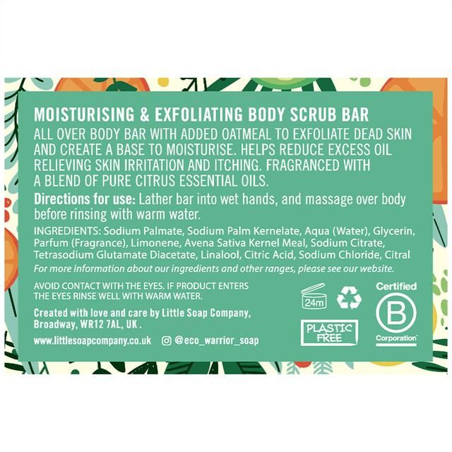 Eco Warrior Body Scrub Bar   100g