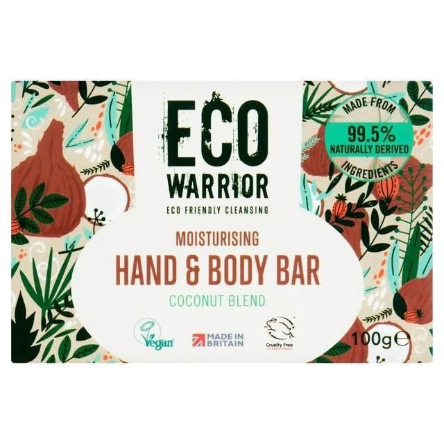 Eco Warrior Moisturising Hand & Body Bar - Coconut Blend 100g