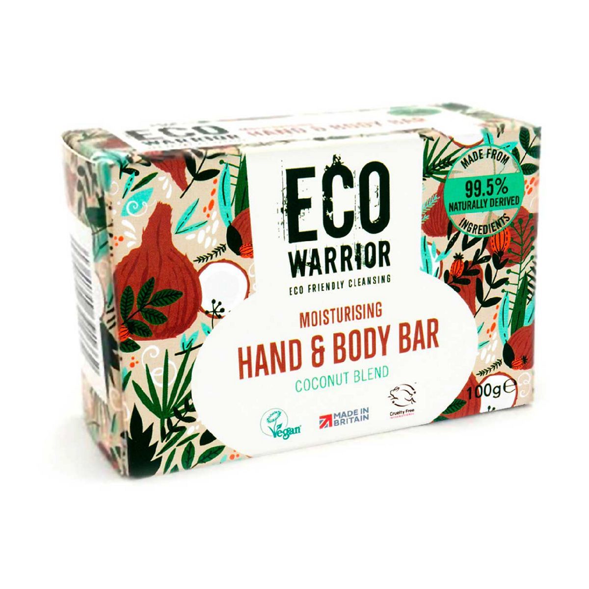 Eco Warrior Moisturising Hand &amp;amp; Body Bar - Coconut Blend 100g