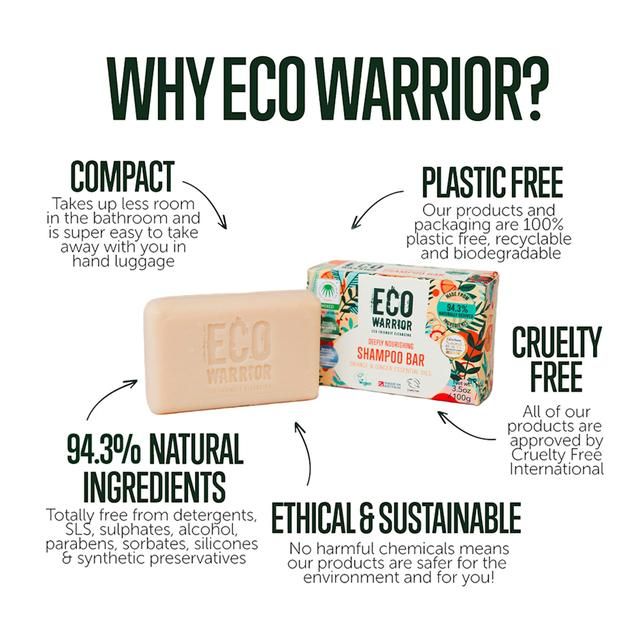 Eco Warrior Shampoo Bar   100g