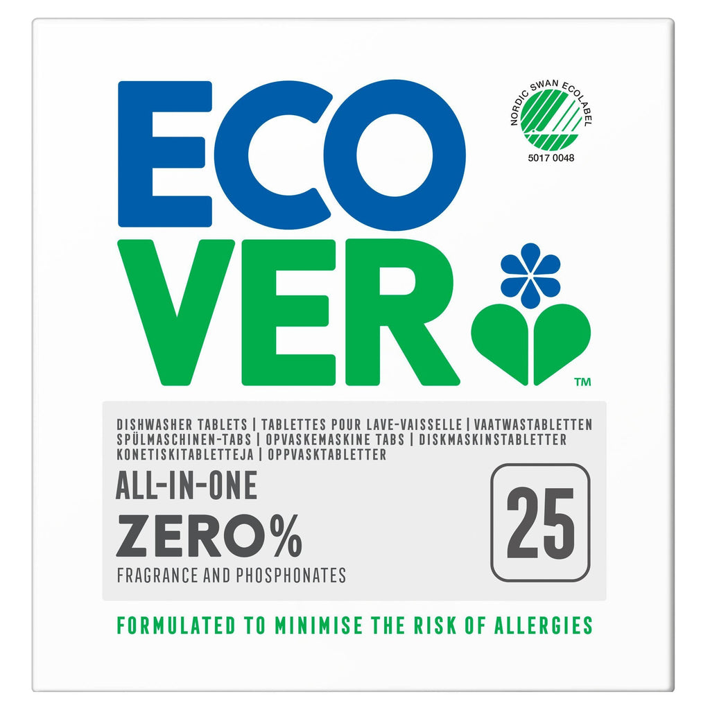 Ecover Zero 25 All-In-One Dishwasher Tablets 25W