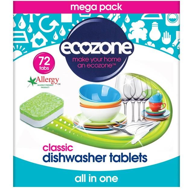 Ecozone Classic Dishwasher Tablets   72 per pack