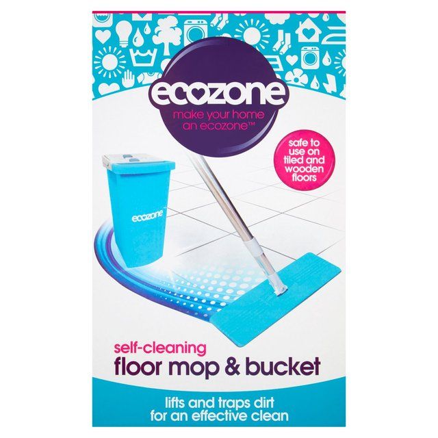 Ecozone Self Cleaning Floor Mop &amp;amp; Bucket 2kg