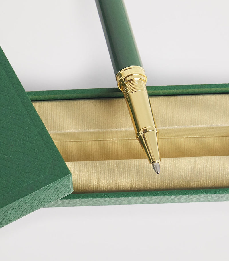 Harrods metal ballpoint pen with black ink (British brand)