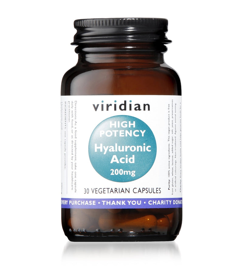 Viridian Hyaluronic Acid Supplement 30 Capsules (British brand)