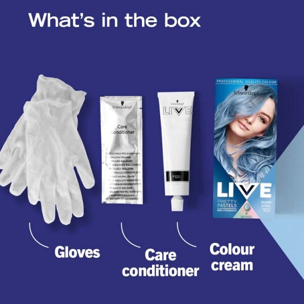 LIVE Pretty Pastels Semi-permanent Blue Hair Dye Denim Steel GOODS Superdrug   