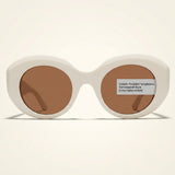 Balenciaga BB0235S braune ovale Damen-Sonnenbrille - Britisches Produkt