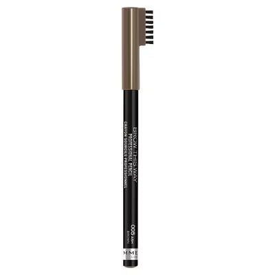 Superdrug Rimmel London Brow This Way Professional Eyebrow Pencil 005 Ash Brown- Buy online at McGrocer