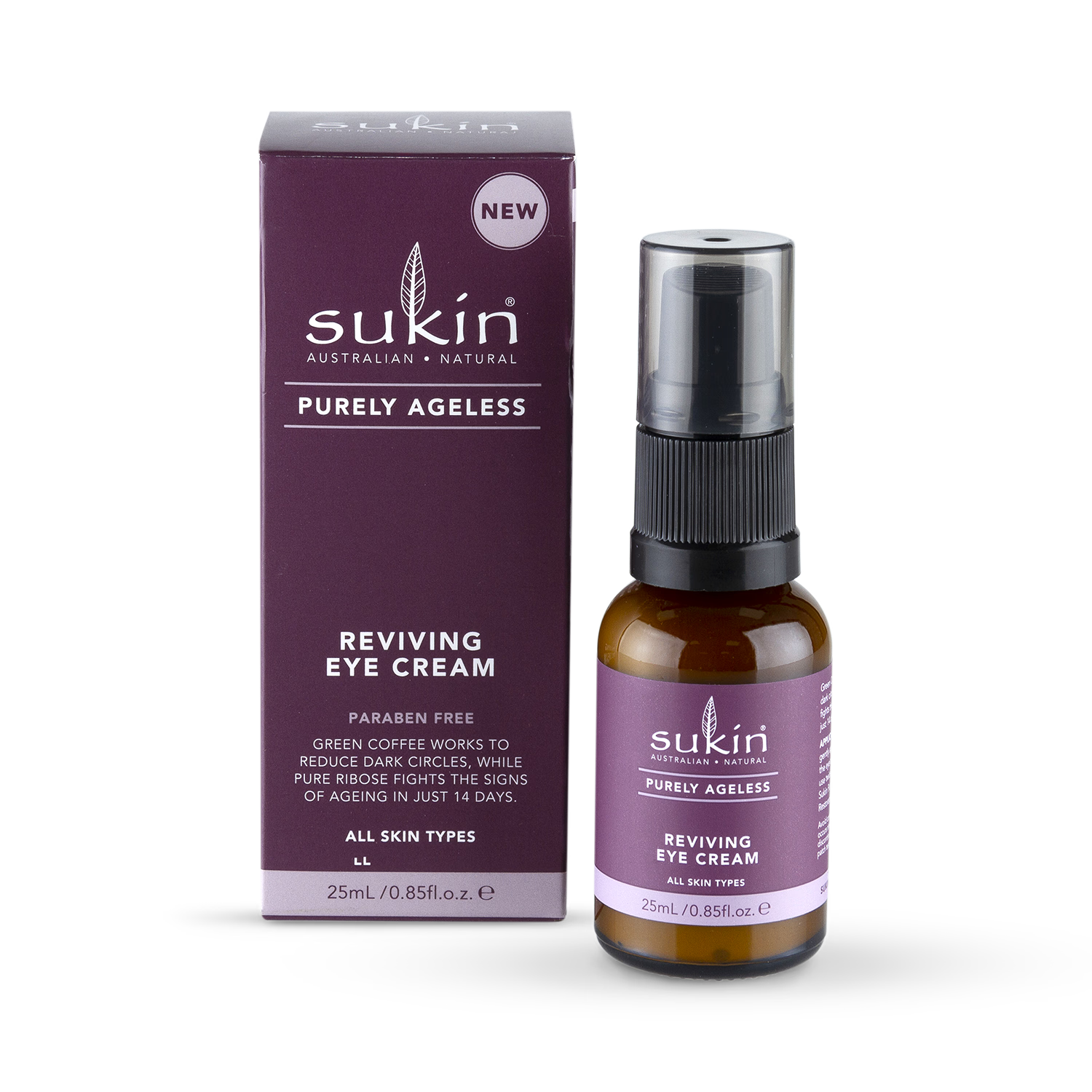 Sukin Purely Ageless Eye Cream 25ml (British brand)