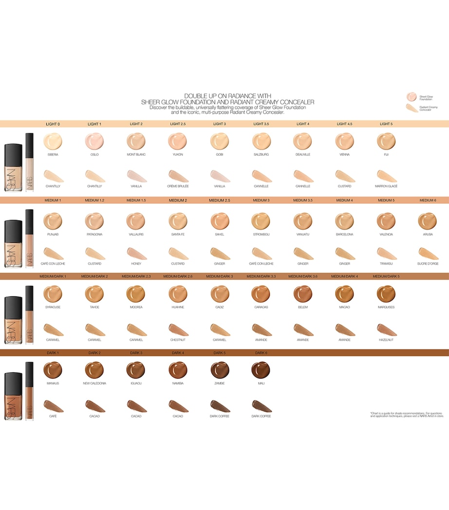 NARS Sheer Glow Foundation, imported from the UK
