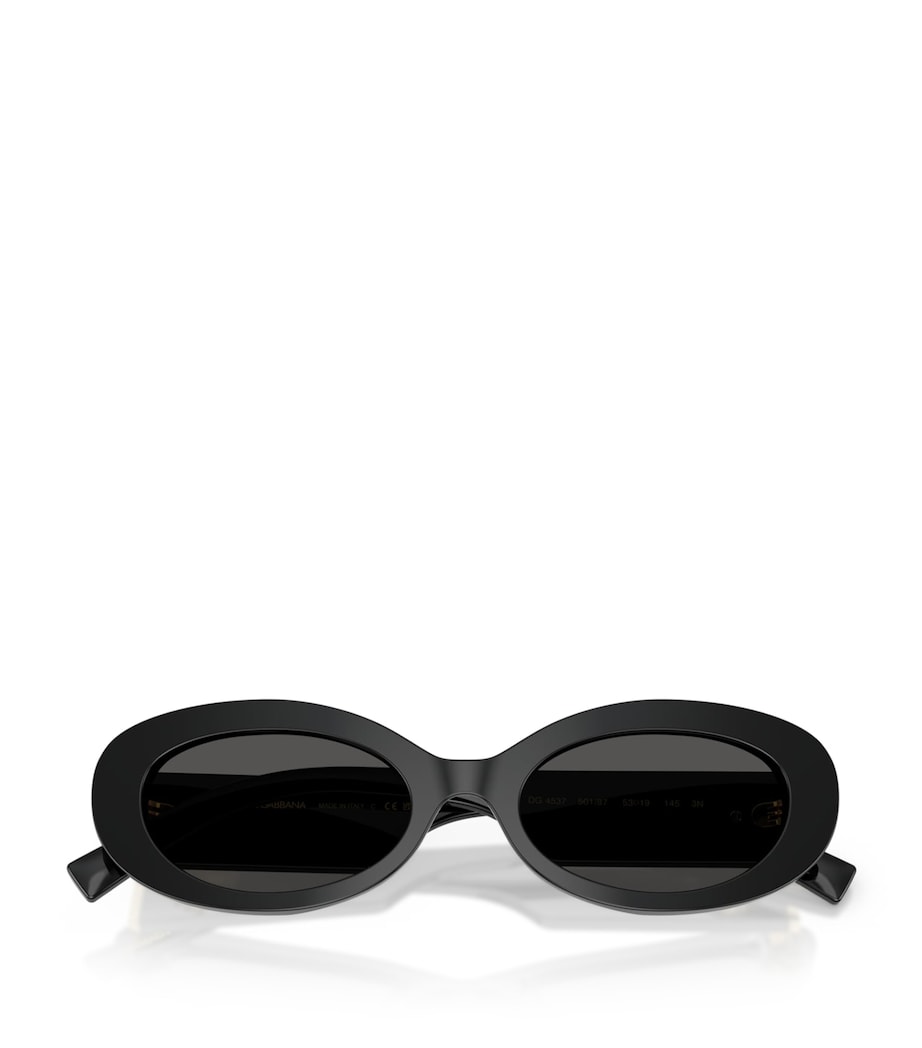 Dolce&Gabbana ovale Acetat-Sonnenbrille, importiert aus dem Vereinigten Königreich