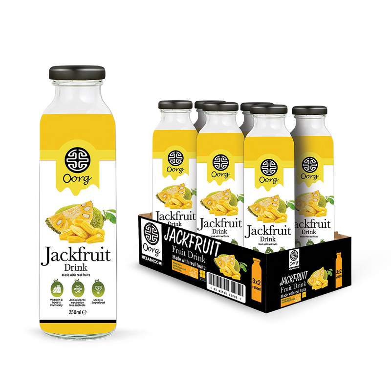 OORG Natural Jackfruit Juice 250ml pack of 6 - British product