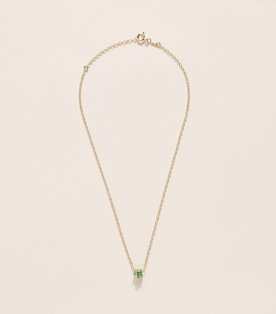 Spinelli Kilcollin Vesta necklace yellow gold emerald - British product