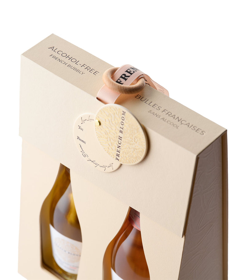 French Bloom Baby Bloom alcohol-free sparkling wine gift set - British product