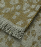 Yves Delorme Linen Fauve Throw 140x160cm leopard pattern, UK version