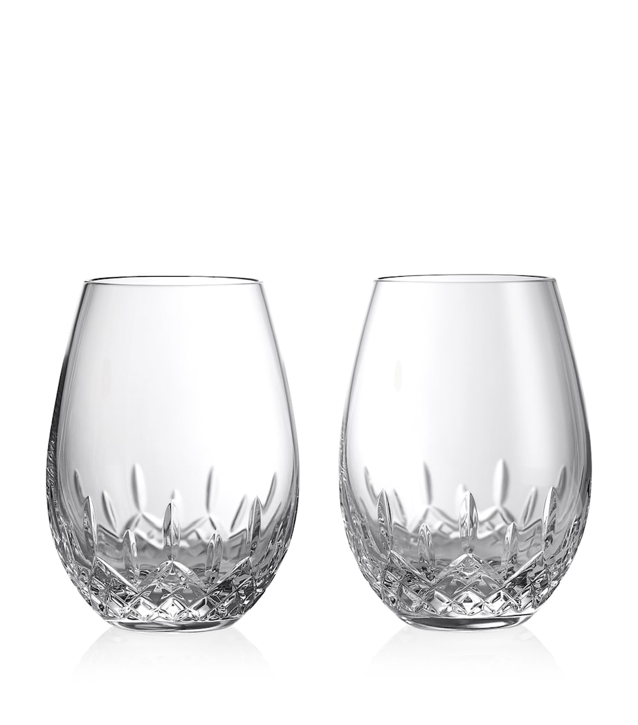 Waterford stemless red wine glasses set of 2 610ml (British brand)