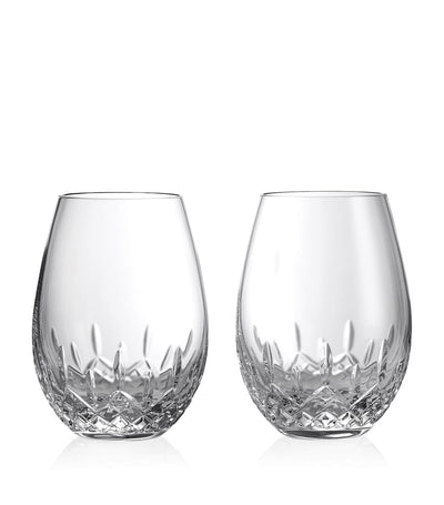 Harrods Waterford Lismore Essence Stemless Red Wine Glasses Set of 2 (610ml)- Buy online at McGrocer