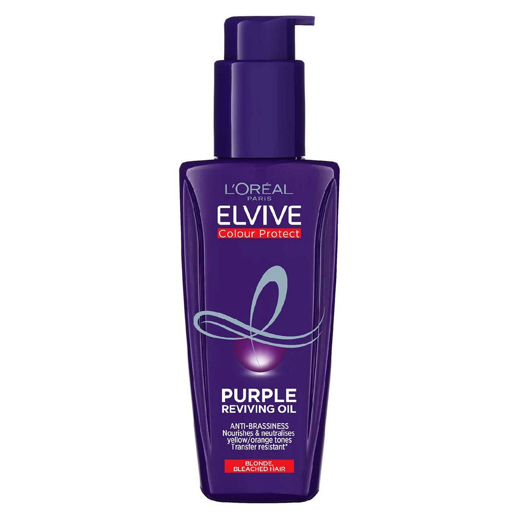 L'Oreal Paris Elvive Colour Protect Anti-Brassiness Purple Hair Oil for Coloured or Highlighted Hair 100ml