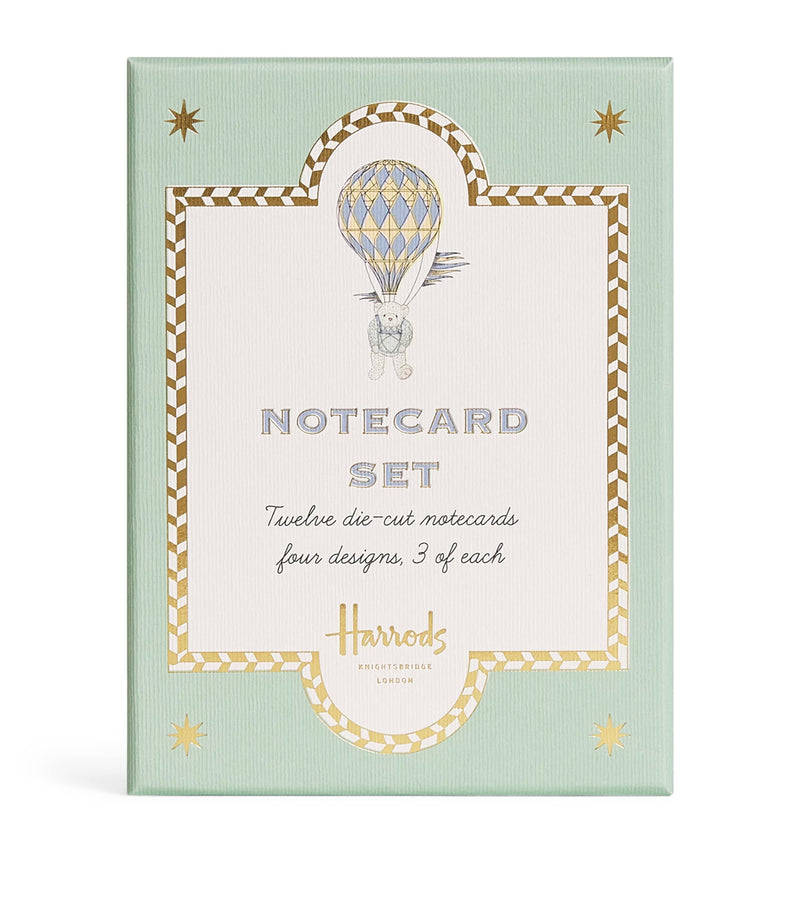 Harrods bear notecards set of 12, UK version
