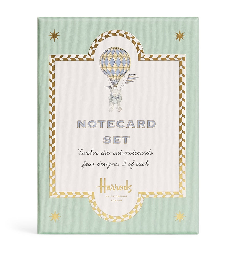 Harrods bear notecards set of 12, UK version