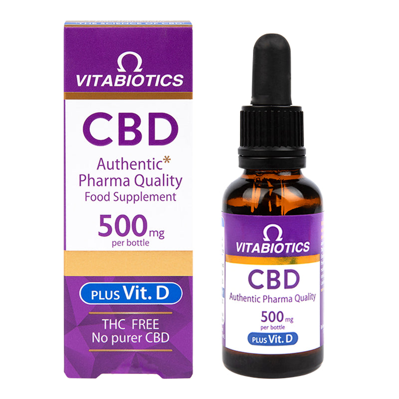 Vitabiotics Brains CBD Oil 500mg 30ml (British brand)