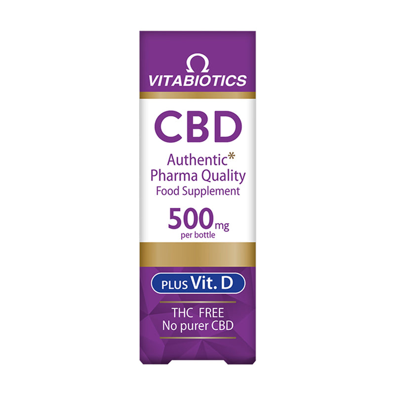 Vitabiotics Brains CBD Oil 500mg 30ml (British brand)