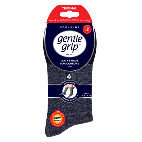 Gentle Grip non-binding thermal honeycomb top socks, UK version