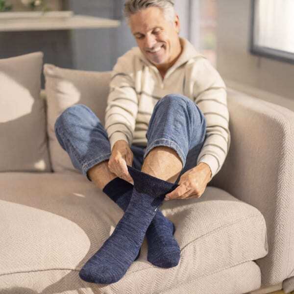 Gentle Grip non-binding thermal honeycomb top socks, UK version