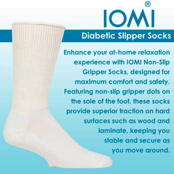 IOMI diabetic slipper socks 3 pack, imported from the UK