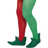 Smiffys elf boots green costume footwear, UK version