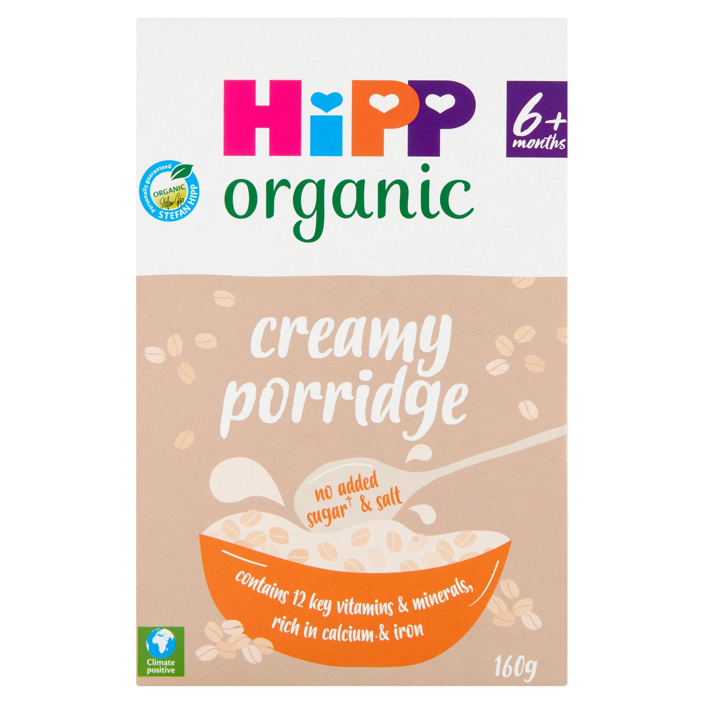 HiPP Organic Creamy Porridge Baby Cereal 6+ Months 160g GOODS Sainsburys   